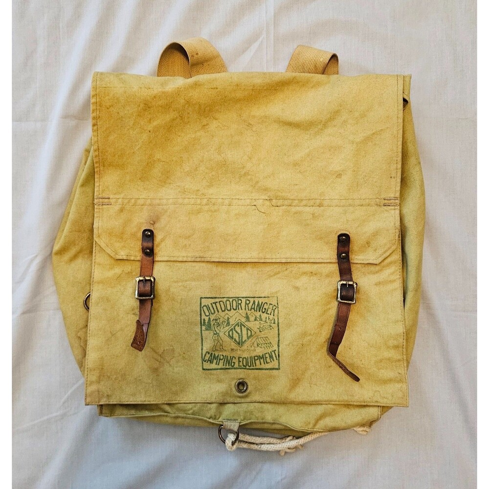 Vintage 1960s OSCO Outdoor Ranger Canvas Rucksack Backpack Camping Hiking Pack